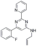 N-ALLYL-6-(2-FLUOROPHENYL)-2-PYRIDIN-2-YLPYRIMIDIN-4-AMINE Struktur