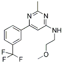 N-(2-METHOXYETHYL)-2-METHYL-6-[3-(TRIFLUOROMETHYL)PHENYL]PYRIMIDIN-4-AMINE Struktur