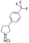 3-(4-(TRIFLUOROMETHYL)PHENYL)PYRROLIDINE HYDROCHLORIDE Struktur