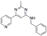 N-BENZYL-2-METHYL-6-PYRIDIN-3-YLPYRIMIDIN-4-AMINE Struktur