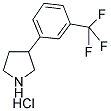 3-(3-(TRIFLUOROMETHYL)PHENYL)PYRROLIDINE HYDROCHLORIDE Struktur