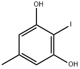 2-IODO-5-METHYLBENZENE-1,3-DIOL Struktur