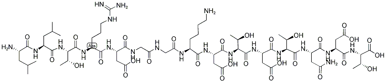 H-LEU-LEU-THR-ARG-ASP-GLY-GLY-LYS-ASP-THR-ASP-THR-ASN-ASP-THR-OH Struktur