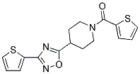 1-((THIEN-2-YL)CARBONYL)-4-[3-(THIEN-2-YL)-1,2,4-OXADIAZOL-5-YL]PIPERIDINE Struktur