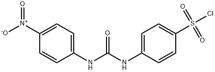 4-[3-(4-NITROPHENYL)UREIDO]BENZENESULFONYL CHLORIDE Struktur