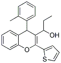 1-[4-(2-METHYLPHENYL)-2-THIEN-2-YL-4H-CHROMEN-3-YL]PROPAN-1-OL Struktur