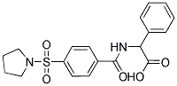 PHENYL([4-(PYRROLIDIN-1-YLSULFONYL)BENZOYL]AMINO)ACETIC ACID Struktur