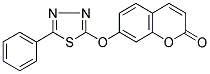 7-[(5-PHENYL-1,3,4-THIADIAZOL-2-YL)OXY]-2H-CHROMEN-2-ONE Struktur