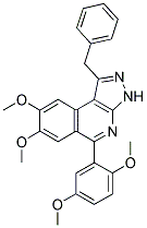 1-BENZYL-5-(2,5-DIMETHOXYPHENYL)-7,8-DIMETHOXY-3H-PYRAZOLO[3,4-C]ISOQUINOLINE Struktur