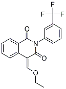 4-ETHOXYMETHYLENE-2-(3-TRIFLUOROMETHYL-PHENYL)-4H-ISOQUINOLINE-1,3-DIONE Struktur