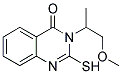 2-MERCAPTO-3-(2-METHOXY-1-METHYL-ETHYL)-3H-QUINAZOLIN-4-ONE Struktur