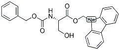 N-ALPHA-CARBOBENZOXY-L-SERINE 9-FLUORENYLMETHYL ESTER Struktur