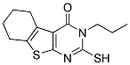 2-MERCAPTO-3-PROPYL-5,6,7,8-TETRAHYDRO-3H-BENZO[4,5]THIENO[2,3-D]PYRIMIDIN-4-ONE Struktur