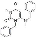 1-BENZYL-6-[BENZYL(METHYL)AMINO]-3-METHYLPYRIMIDINE-2,4(1H,3H)-DIONE Struktur