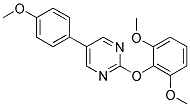 2-(2,6-DIMETHOXYPHENOXY)-5-(4-METHOXYPHENYL)PYRIMIDINE Struktur