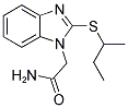 2-[2-(SEC-BUTYLTHIO)-1H-BENZIMIDAZOL-1-YL]ACETAMIDE Struktur