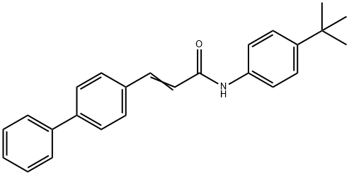 3-[1,1'-BIPHENYL]-4-YL-N-[4-(TERT-BUTYL)PHENYL]ACRYLAMIDE Struktur