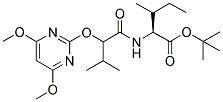 (2S)-2-[2-[(4,6-DIMETHOXYPYRIMIDIN-2-YL)OXY]-3-METHYLBUTANAMIDO]-3-METHYLPENTANOIC ACID, TERT-BUTYL ESTER Struktur