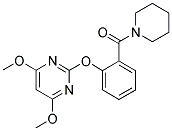 1-[2-[(4,6-DIMETHOXYPYRIMIDIN-2-YL)OXY]BENZOYL]PIPERIDINE Struktur