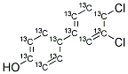 13C12-3',4'-DICHLORO-4-BIPHENYLOL Struktur