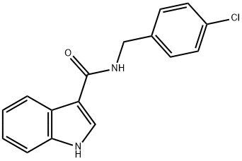 N-(4-CHLOROBENZYL)-1H-INDOLE-3-CARBOXAMIDE Struktur