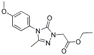 ETHYL 2-[4-(4-METHOXYPHENYL)-3-METHYL-5-OXO-4,5-DIHYDRO-1H-1,2,4-TRIAZOL-1-YL]ACETATE Struktur