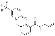 1-[3-(ALLYLAMINOCARBONYL)BENZYL]-5-(TRIFLUOROMETHYL)-2-PYRIDONE Struktur