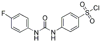 4-[3-(4-FLUORO-PHENYL)-UREIDO]-BENZENESULFONYL CHLORIDE Struktur