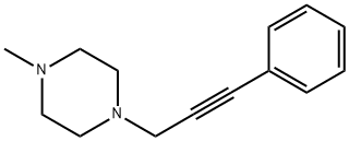 1-METHYL-4-(3-PHENYL-2-PROPYNYL)PIPERAZINE Struktur