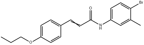 N-(4-BROMO-3-METHYLPHENYL)-3-(4-PROPOXYPHENYL)ACRYLAMIDE Struktur