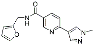 N-(2-FURYLMETHYL)-6-(1-METHYL-1H-PYRAZOL-4-YL)NICOTINAMIDE Struktur