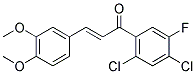 2',4'-DICHLORO-3,4-DIMETHOXY-5'-FLUOROCHALCONE Struktur