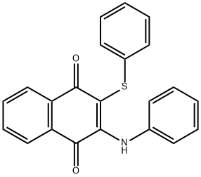 2-ANILINO-3-(PHENYLSULFANYL)NAPHTHOQUINONE Struktur