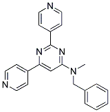 N-BENZYL-N-METHYL-2,6-DIPYRIDIN-4-YLPYRIMIDIN-4-AMINE Struktur