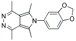 6-(1,3-BENZODIOXOL-5-YL)-1,4,5,7-TETRAMETHYL-6H-PYRROLO[3,4-D]PYRIDAZINE Struktur