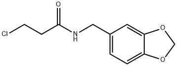 N-(1,3-BENZODIOXOL-5-YLMETHYL)-3-CHLOROPROPANAMIDE Struktur