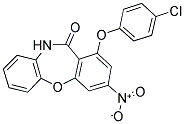 1-(4-CHLOROPHENOXY)-3-NITRODIBENZO[B,F][1,4]OXAZEPIN-11(10H)-ONE Struktur