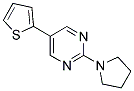 2-PYRROLIDIN-1-YL-5-THIEN-2-YLPYRIMIDINE Struktur