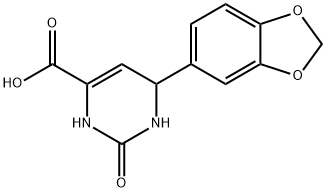 6-(1,3-BENZODIOXOL-5-YL)-2-OXO-1,2,3,6-TETRAHYDRO-4-PYRIMIDINECARBOXYLIC ACID Struktur