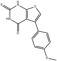 5-(4-METHOXYPHENYL)-2-THIOXO-2,3-DIHYDROTHIENO[2,3-D]PYRIMIDIN-4(1H)-ONE Struktur