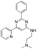 N,N-DIMETHYL-N'-(2-PHENYL-6-PYRIDIN-2-YLPYRIMIDIN-4-YL)ETHANE-1,2-DIAMINE Struktur