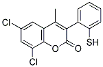 6,8-DICHLORO-4-METHYL-3-(2-THIOPHENYL)COUMARIN Struktur