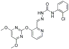 N-[1-AZA-2-[3-[(4,6-DIMETHOXYPYRIMIDIN-2-YL)OXY]PYRIDIN-2-YL]ETHENYL]-N'-(2-CHLOROPHENYL)UREA Struktur