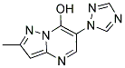 2-METHYL-6-(1H-1,2,4-TRIAZOL-1-YL)PYRAZOLO[1,5-A]PYRIMIDIN-7-OL Struktur