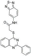 N-(2,1,3-BENZOTHIADIAZOL-5-YL)-2-[(2-PHENYLQUINAZOLIN-4-YL)THIO]ACETAMIDE Struktur