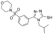 4-ISOBUTYL-5-[3-(MORPHOLINE-4-SULFONYL)-PHENYL]-4H-[1,2,4]TRIAZOLE-3-THIOL Struktur