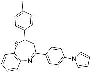 2-(4-METHYLPHENYL)-4-[4-(1H-PYRROL-1-YL)PHENYL]-2,3-DIHYDRO-1,5-BENZOTHIAZEPINE Struktur