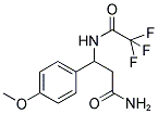 3-(4-METHOXYPHENYL)-3-[(2,2,2-TRIFLUOROACETYL)AMINO]PROPANAMIDE Struktur