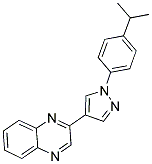 2-[1-(4-ISOPROPYLPHENYL)-1H-PYRAZOL-4-YL]QUINOXALINE Struktur