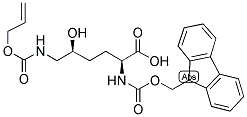 FMOC-(2S, 5S)-LYSINE(5-OH, N-ALLOC) Struktur